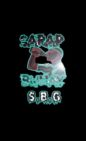 a black background with a s.b.g logo