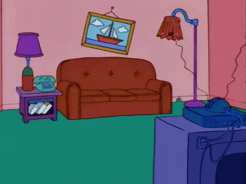 The Couch Is Too Far - The Simpsons GIF - The Simpsons Couch Gag Homer GIFs