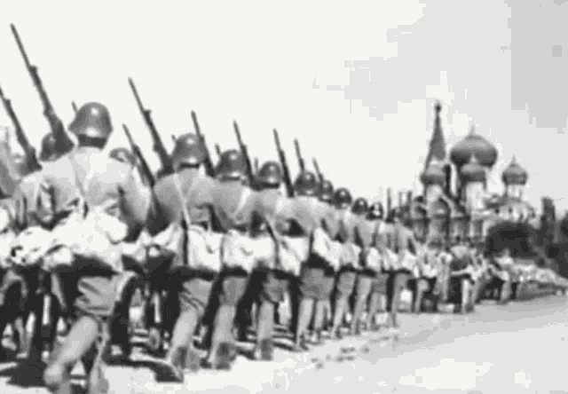 Romanian Army In Odessa March GIF - Romanian Army In Odessa March Walk GIFs