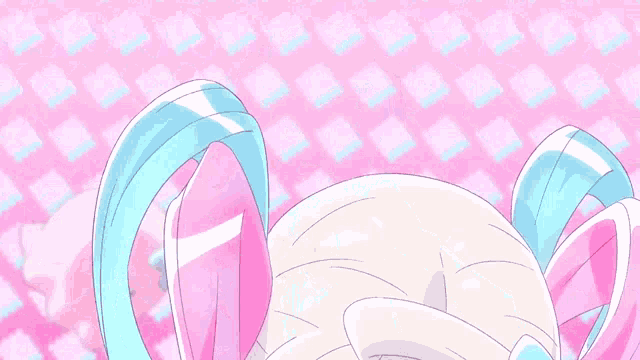 a girl with a bow on her head is drinking a soda