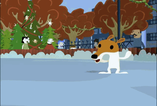 Olive The Other Reindeer Ice Skating GIF - Olive The Other Reindeer Ice Skating Christmas GIFs