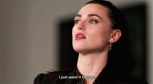 Lena Luthor I Want It To Stop GIF - Lena Luthor I Want It To Stop Super Girl GIFs