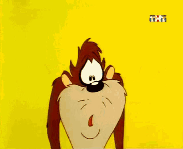 a cartoon character with a tnt logo on the bottom left