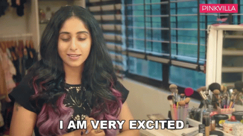 I Am Very Excited Neha Bhasin GIF - I Am Very Excited Neha Bhasin Pinkvilla GIFs