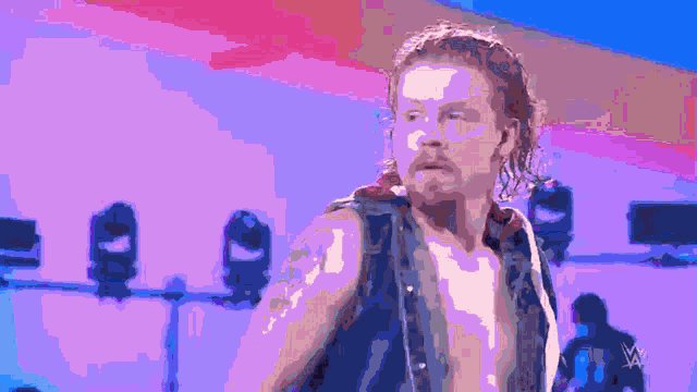 a pixelated image of a man with a w logo on his chest