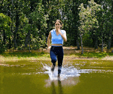 Warrior Nun Ava Running Water GIF