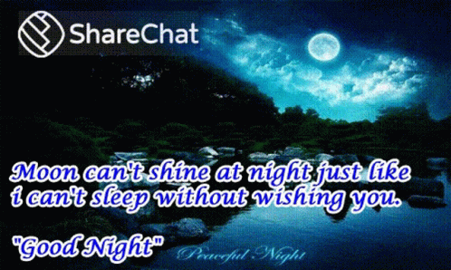 Moon Cant Shine Good Night GIF - Moon Cant Shine Good Night शुभरात्रि GIFs