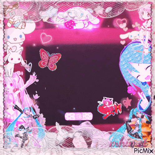 a picture of a girl with the word picmix on the bottom right