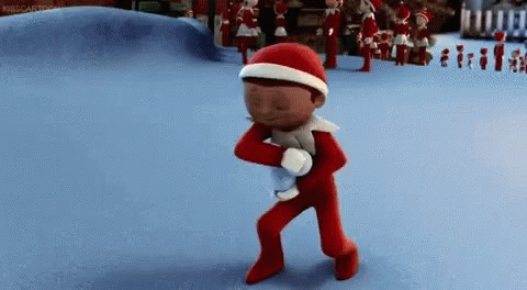 Snowball Fight Christmas Elf GIF - Snowball Fight Christmas Elf GIFs