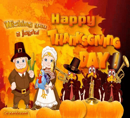 a greeting card wishing you a joyful thanksgiving
