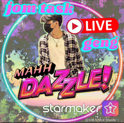 a man wearing a mask is featured on a starmaker logo