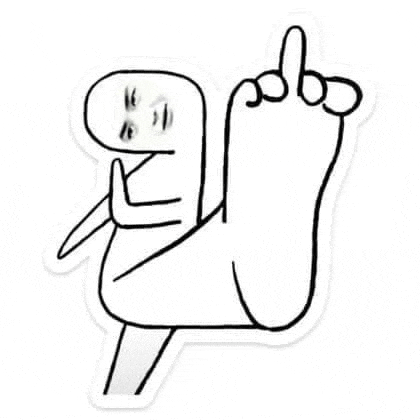 a black and white drawing of a foot with a speech bubble on it .