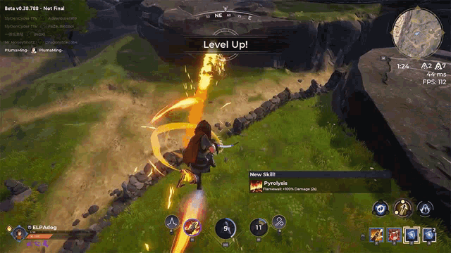 a screenshot of a video game that says level up on the screen