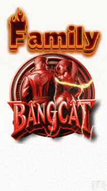 a poster for family bang cat with a man and woman on it