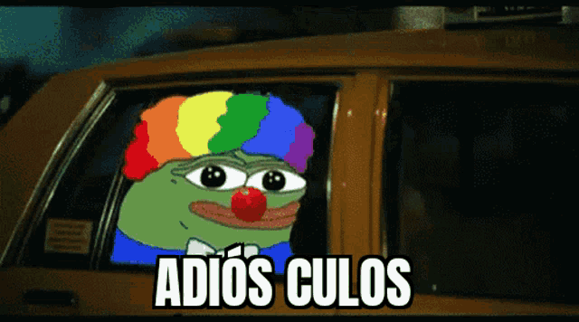 Pepe Clow Adios GIF - Pepe Clow Adios GIFs