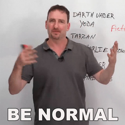 Be Normal Adam GIF - Be Normal Adam Engvid GIFs