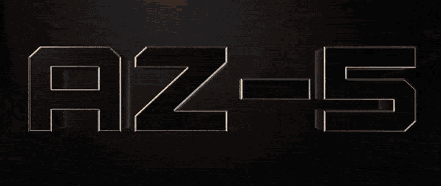 a black background with the letters az and 5 written on it