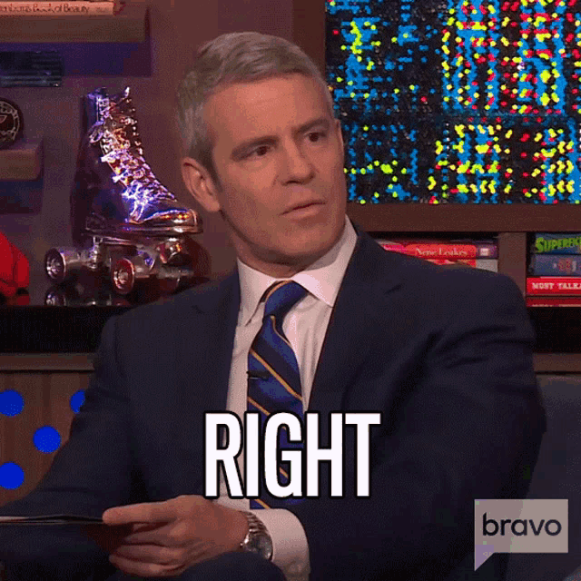 Right Andy Cohen GIF - Right Andy Cohen Watch What Happens Live GIFs