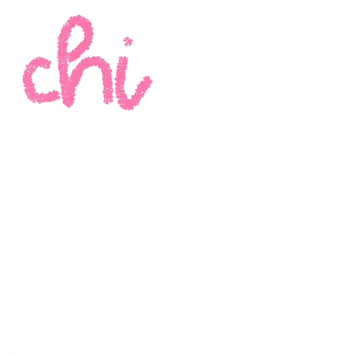 green and pink writing on a white background that says bao an