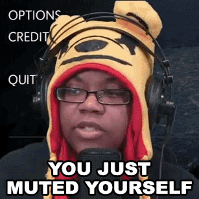 You Just Muted Yourself Aychristenegames GIF - You Just Muted Yourself Aychristenegames I Cant Hear You GIFs
