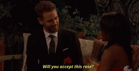 Accept This Rose GIF - The Bachelor Nick Viall Rose GIFs