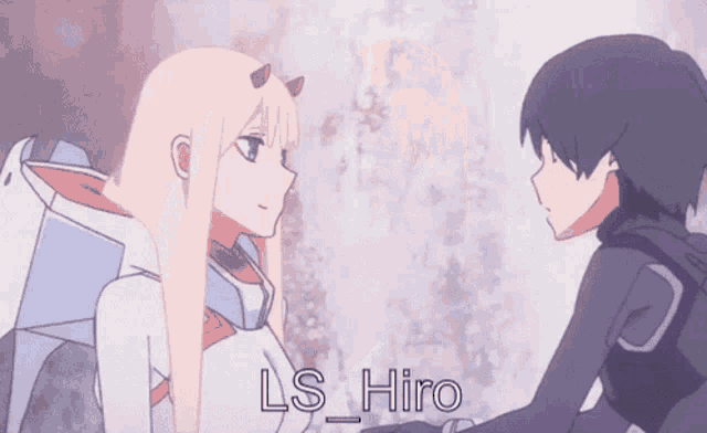 a couple of anime characters with the name ls hiro on the bottom right