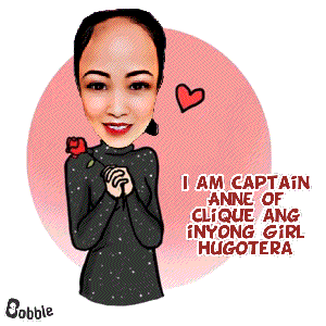 a cartoon of a woman with the words i am captain anne of clique ang inyong girl hugotera