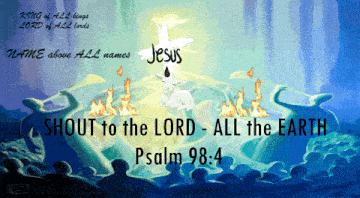 a poster that says shout to the lord on it