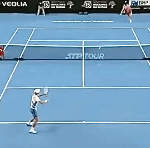 Aslan Karatsev Drop Shot GIF - Aslan Karatsev Drop Shot Tennis GIFs