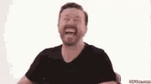Nbh Ricky Gervais GIF - Nbh Ricky Gervais Laughing GIFs
