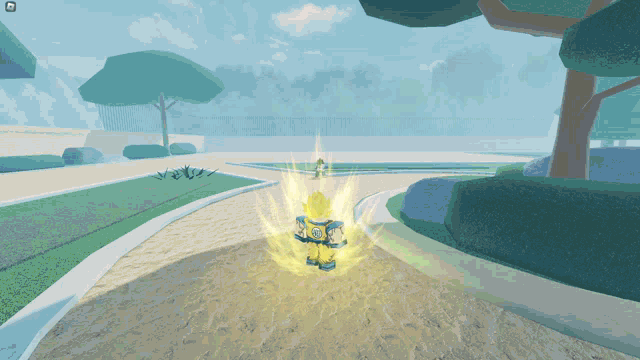 a cartoon character in a video game with the letter r on the bottom left