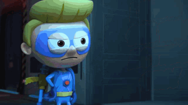 a cartoon character says " i knew she was " while pointing at something