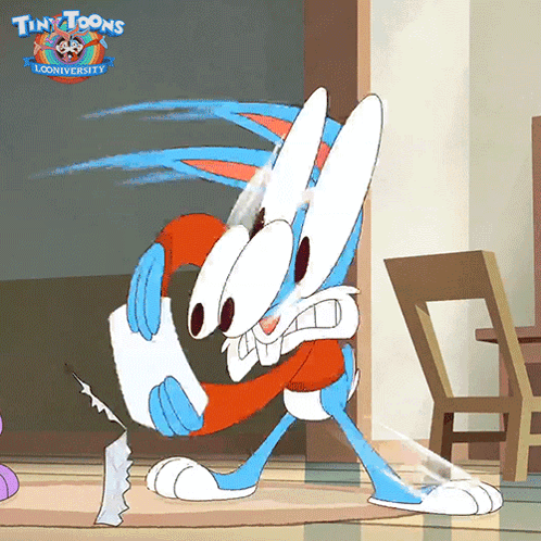 Shocked Buster Bunny GIF - Shocked Buster Bunny Eric Bauza GIFs