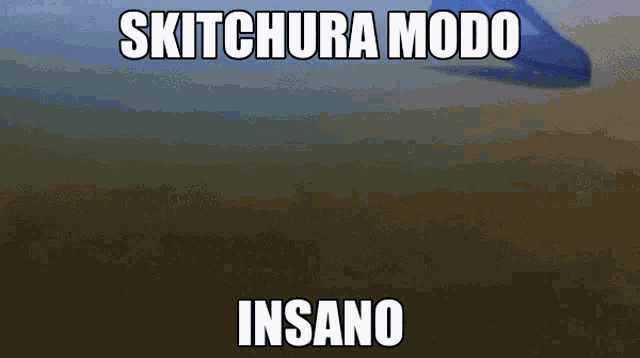 a sign that says skitchura modo insano in white letters