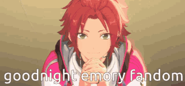a picture of a anime character with the words goodnight emory fandom above him