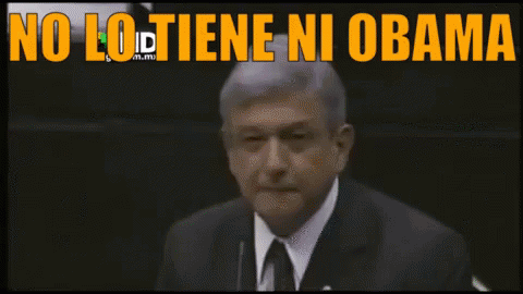 Andrés Manuel López Obrador En El Senado GIF - Amlo No Lo Tiene Ni Obama GIFs