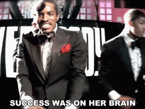 Success Was On Her Brain Andre3000 GIF - Success Was On Her Brain Andre3000 Everybody GIFs
