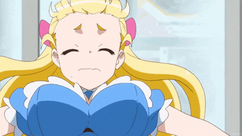 a cartoon drawing of a girl with a very large breast