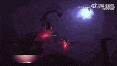 a purple background with a red star in the middle of it