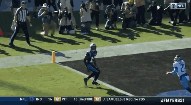 Carolina Panthers Touchdown GIF - Carolina Panthers Touchdown Curtis Samuel GIFs