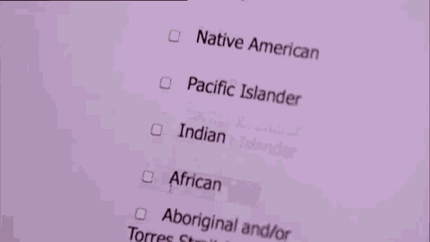 a pink screen with a submit button in the corner