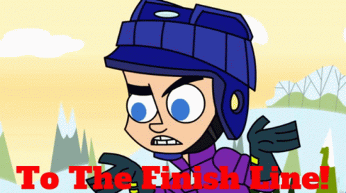 Johnny Test To The Finish Line GIF - Johnny Test To The Finish Line Finish Line GIFs