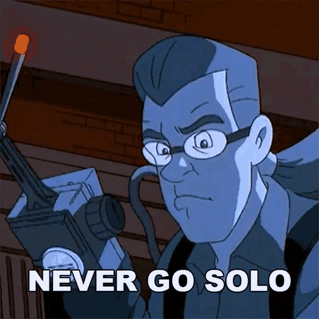 Never Go Solo Egon Spengler GIF - Never Go Solo Egon Spengler Ghostbusters GIFs