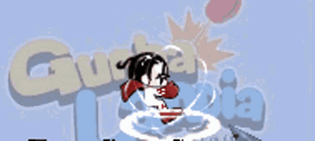 a picture of a cartoon character with the word guia in the bottom right corner