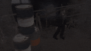 a man is standing in a dark tunnel with the words this thing broken above him