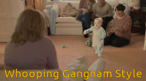 Whooping Gangnam Style Baby GIF