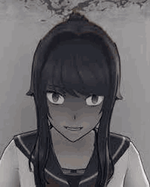 a close up of a girl 's face in a video game .