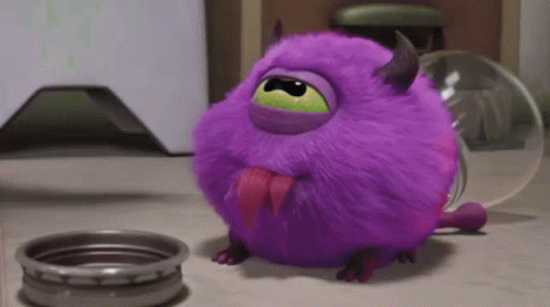 Monsters At Work GIF - Monsters At Work Eating Hair GIFs
