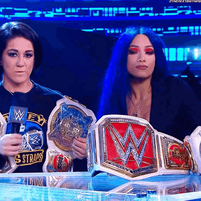 Sasha Banks Bayley GIF