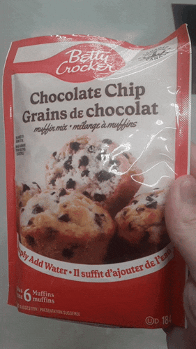 Betty Crocker Chocolate Chip Muffin Mix GIF - Betty Crocker Chocolate Chip Muffin Mix GIFs